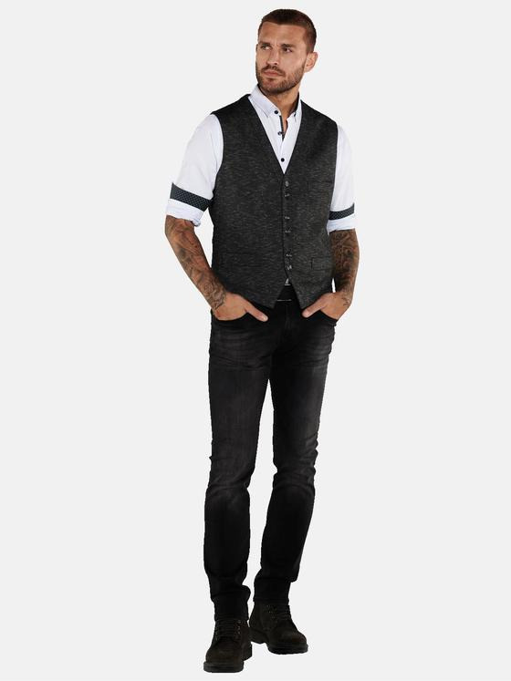 emilio adani Herren Sakko-Weste slim fit Grau 36029