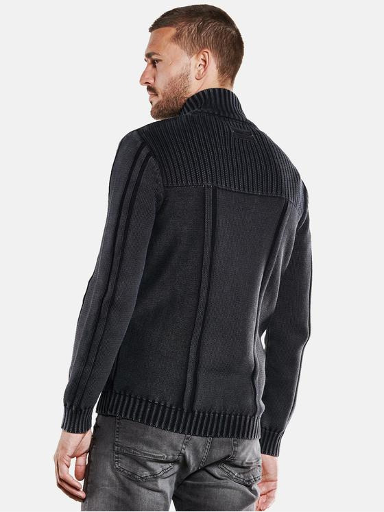 emilio adani Herren Cardigan strukturiert Blau 33812