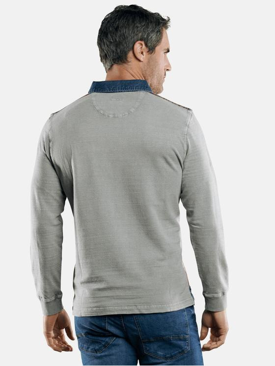 Herren engbers Poloshirt langarm in Grau kaufen 29232 engbers
