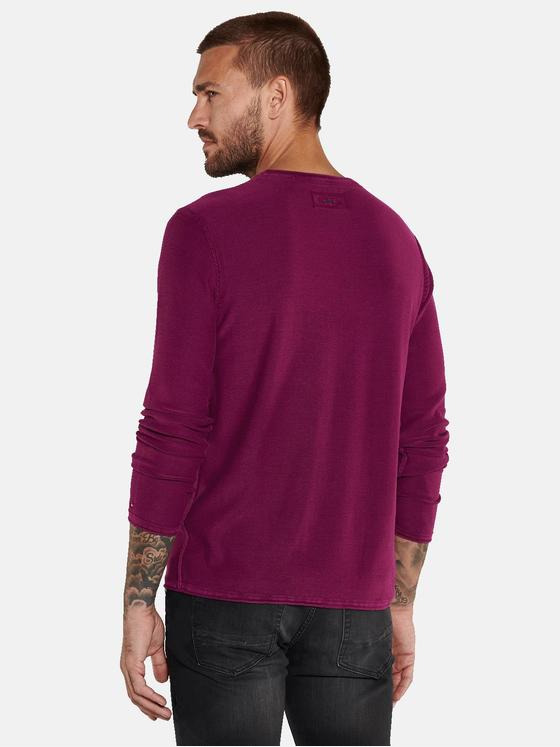 emilio adani Herren Pullover uni Violett 36074