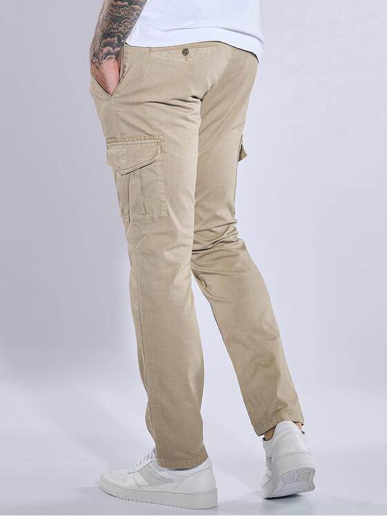 emilio adani Herren Cargo-Hose regular Beige 37342