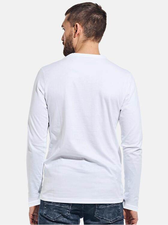 emilio adani Herren Rundhals Shirt Weiß 31067