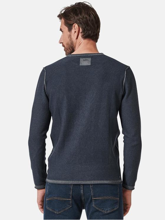 engbers Herren Pullover uni Blau 35480