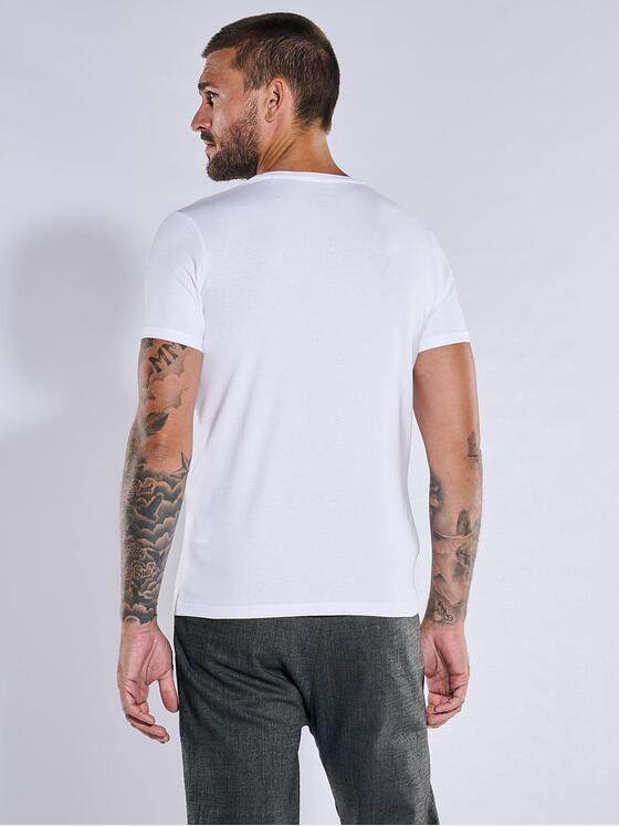 emilio adani Herren T-Shirt "My Favorite" slim fit Weiß 37388