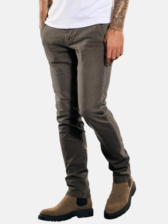 emilio adani Herren Chino slim fit Braun 35232