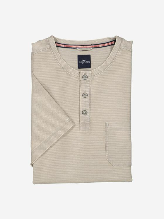 engbers Herren Henley-Shirt regular Beige 37309