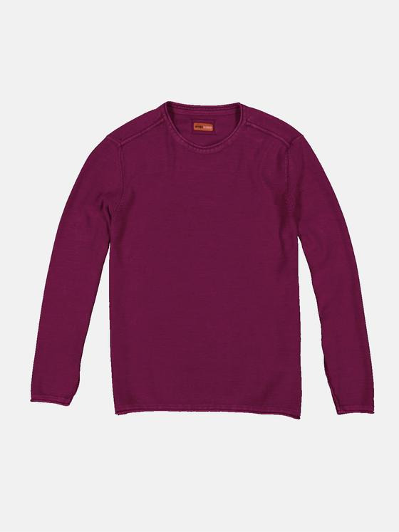 emilio adani Herren Pullover uni Violett 36074