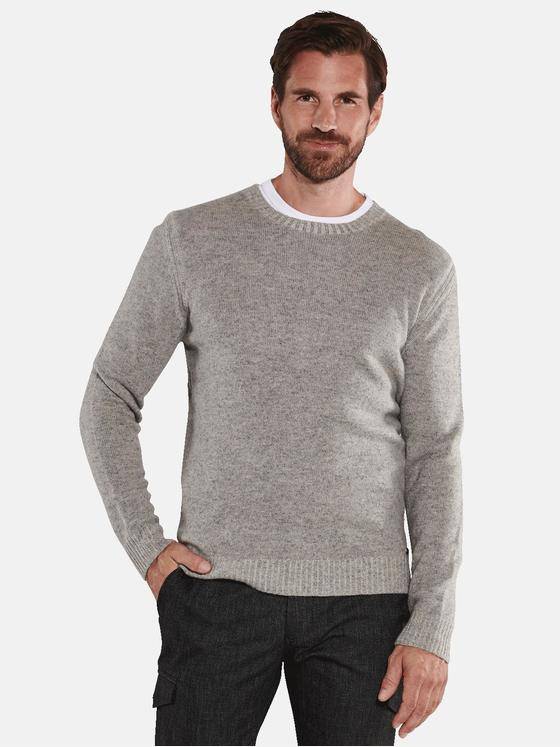 engbers Herren Pullover uni Grau 35736