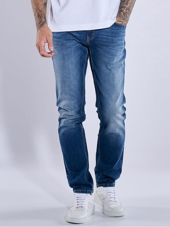 emilio adani Herren Super-Stretch-Jeans regular Blau 37186