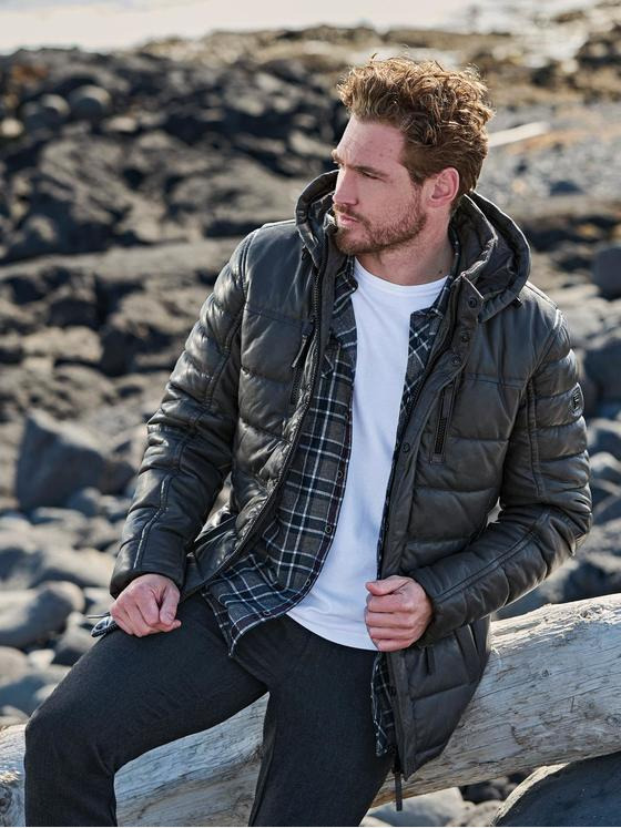 engbers Herren Lederjacke Grün 35443