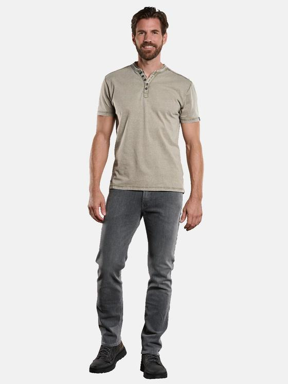 engbers Herren Henley-Shirt Braun 34167