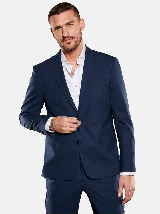 emilio adani Herren Anzug-Sakko slim fit Blau 34577