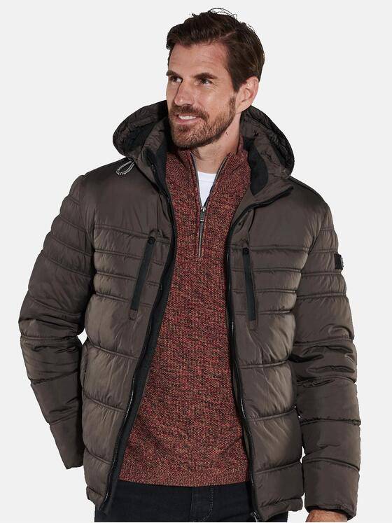 engbers Herren Jacke mit abnehmbarer Kapuze Braun 35519