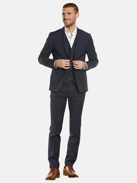 emilio adani Herren Anzug-Sakko slim fit Blau 34912