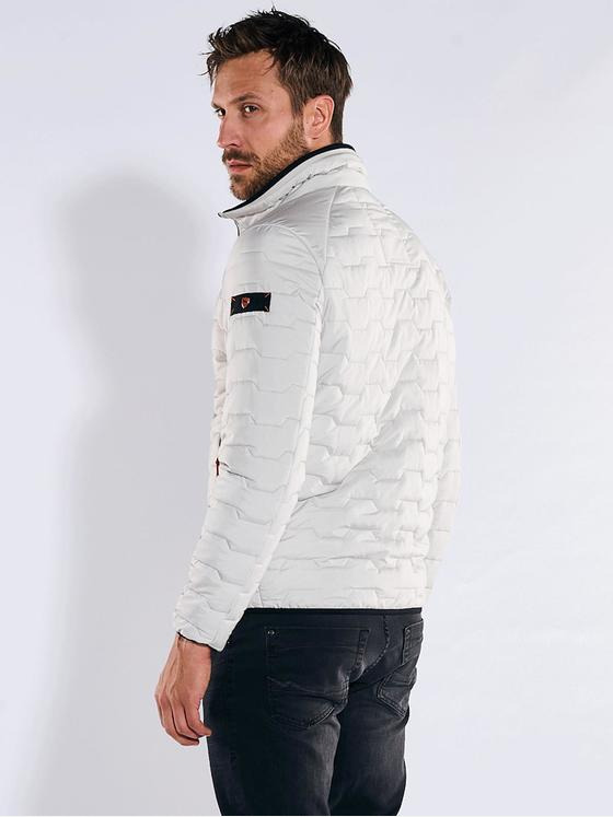 emilio adani Herren Steppjacke slim fit Weiß 36209