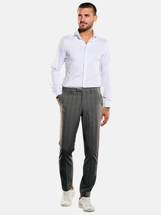 emilio adani Herren Anzug-Hose slim fit Grau 35379