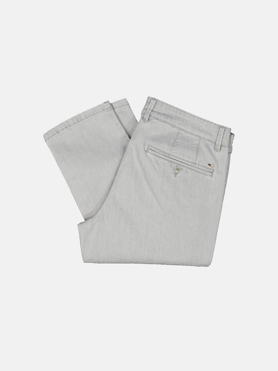 emilio adani Herren Chino slim fit Grau 34677