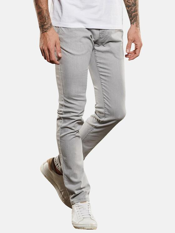 emilio adani Herren Chino slim fit Grau 34677