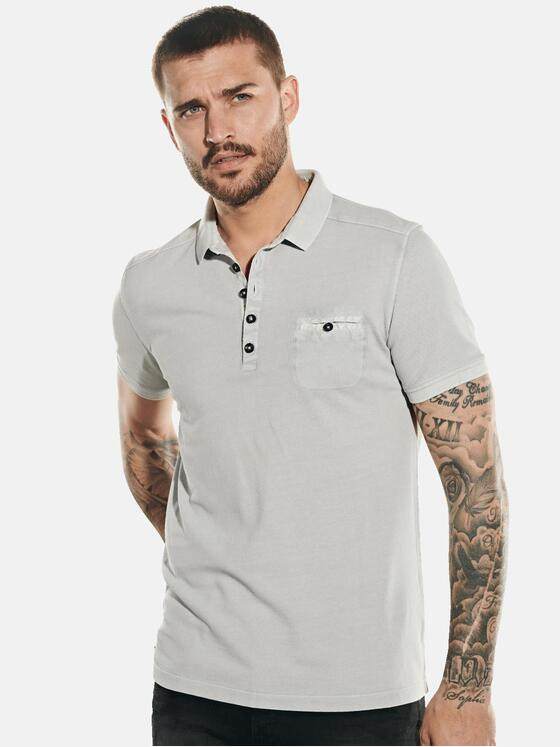 emilio adani Herren Poloshirt Grau 31777