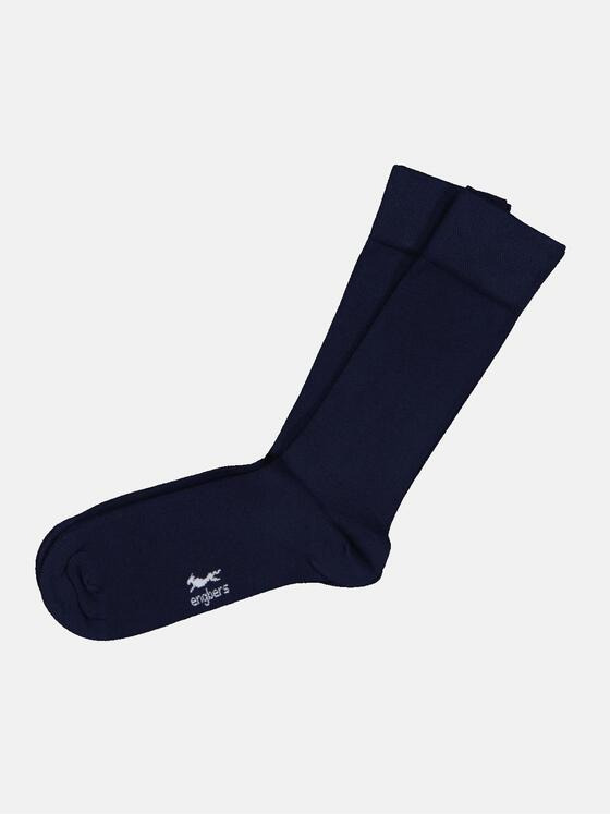 engbers Herren Socken uni Blau 35716