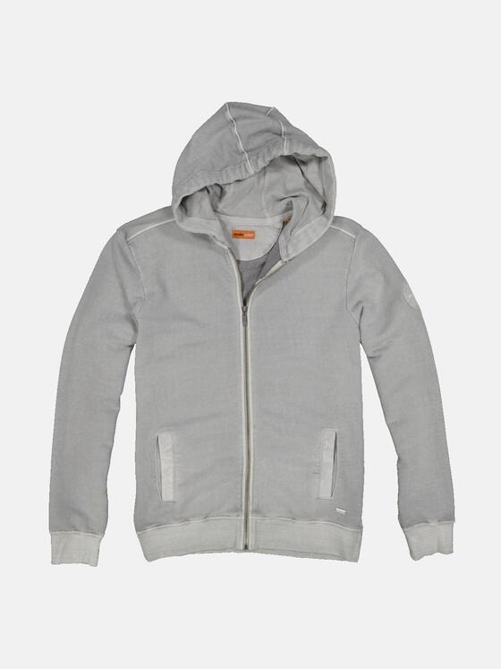 emilio adani Herren Sweatjacke mit Kapuze Grau 35260