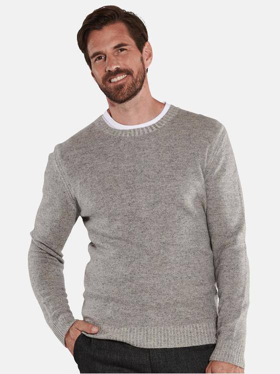 engbers Herren Pullover uni Grau 35736