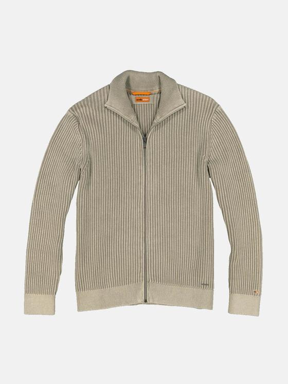 emilio adani Herren Cardigan strukturiert Beige 36070