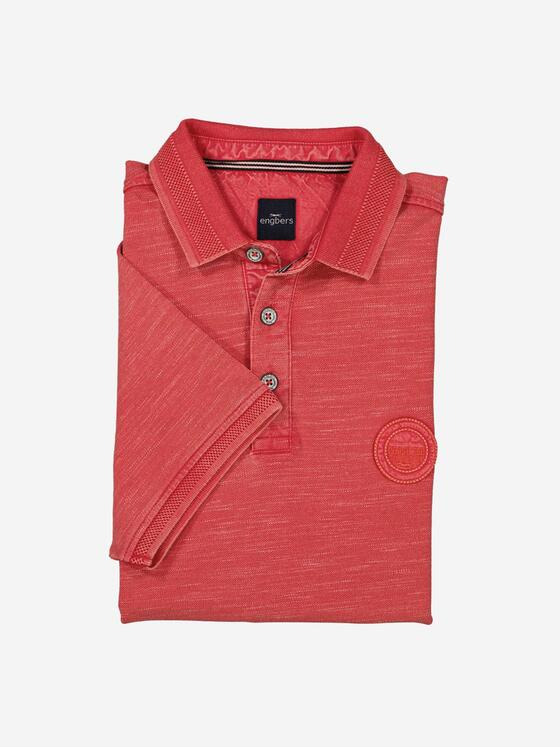 engbers Herren Polo-Shirt strukturiert Rot 37130