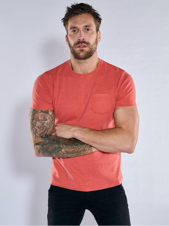 emilio adani Herren T-Shirt strukturiert Rot 36339