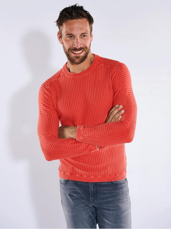 emilio adani Herren Pullover strukturiert Rot 36270