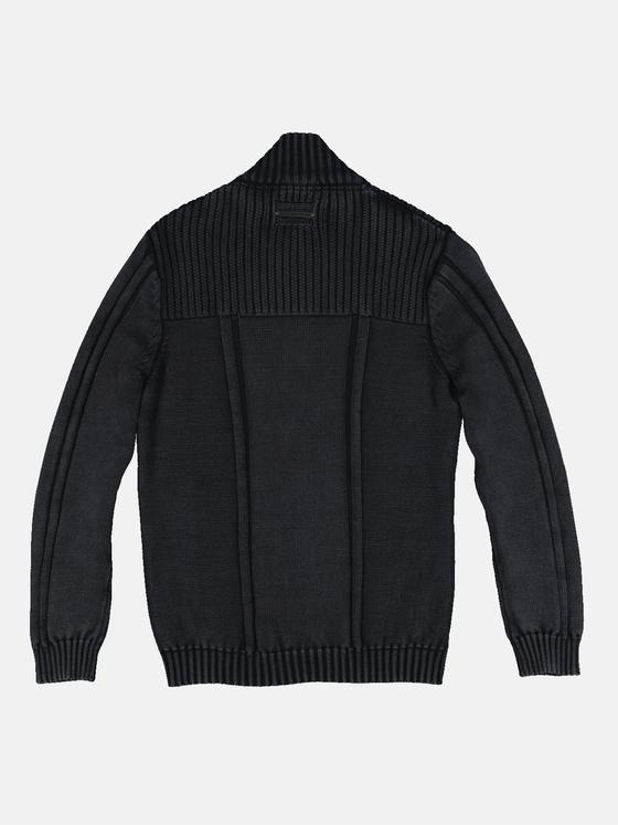 emilio adani Herren Cardigan strukturiert Blau 33812