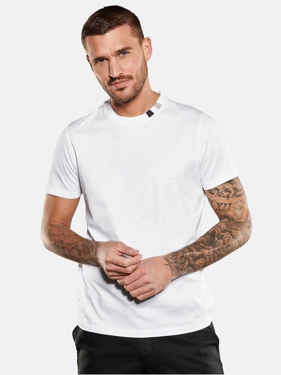 emilio adani Herren T-Shirt regular Weiß 35102