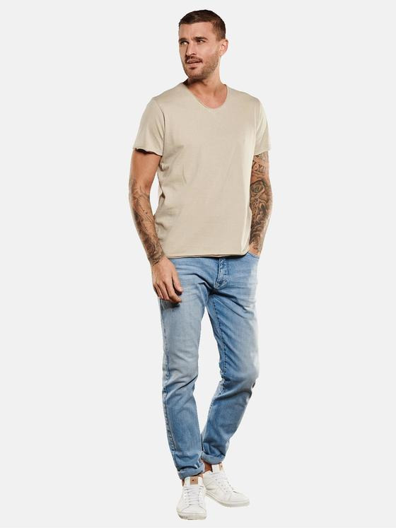 emilio adani Herren T-Shirt regular Beige 35056