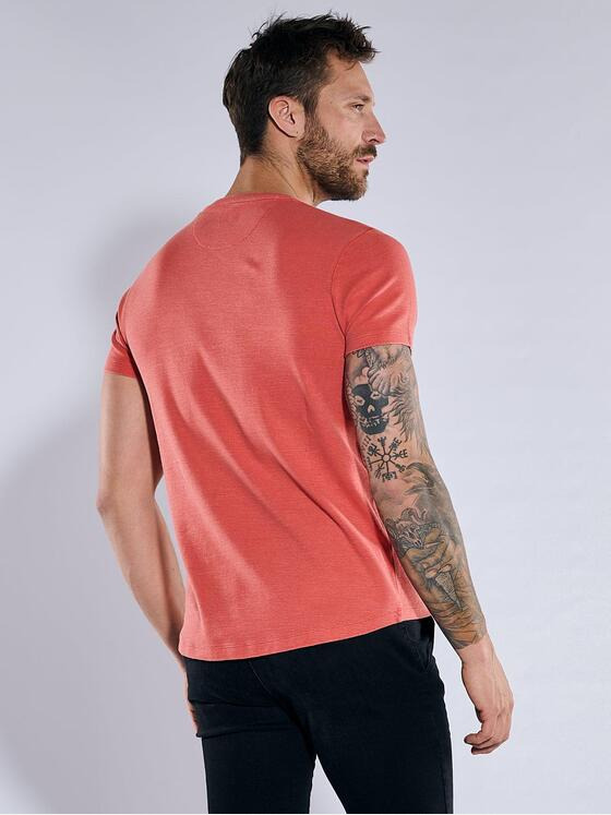 emilio adani Herren T-Shirt strukturiert Rot 36339