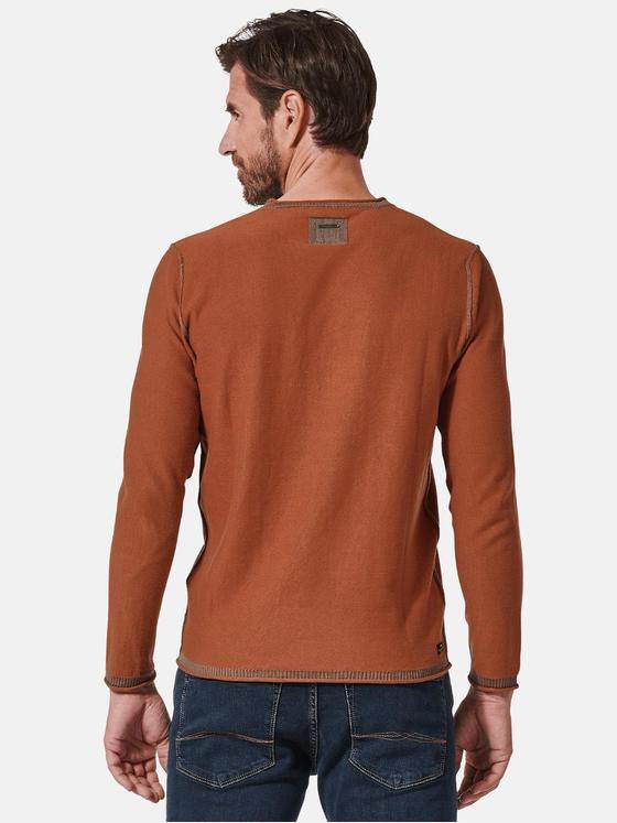 engbers Herren Pullover uni Orange 35479