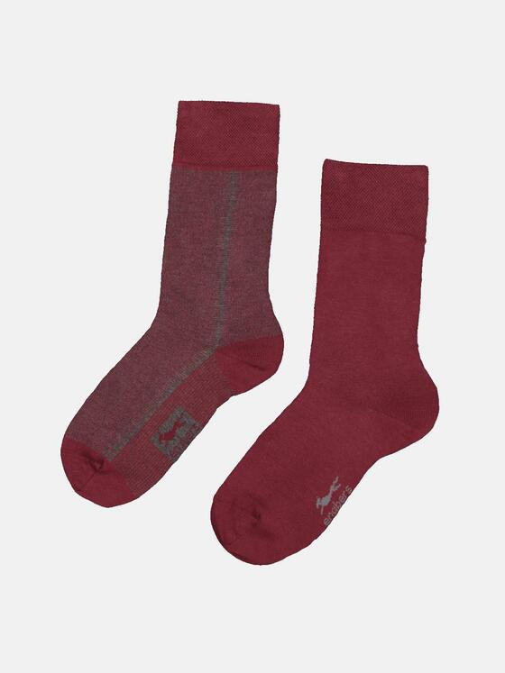 engbers Herren Socke gemustert Rot 35987