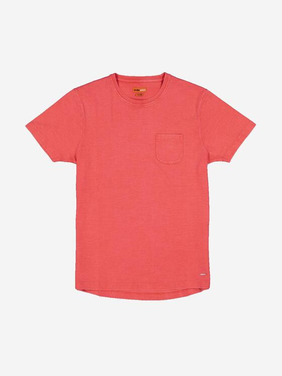 emilio adani Herren T-Shirt strukturiert Rot 36339