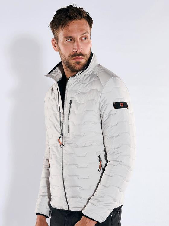 emilio adani Herren Steppjacke slim fit Weiß 36209