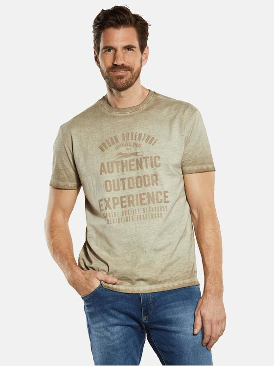 Herren engbers T Shirt mit Print in Beige kaufen 34340 engbers