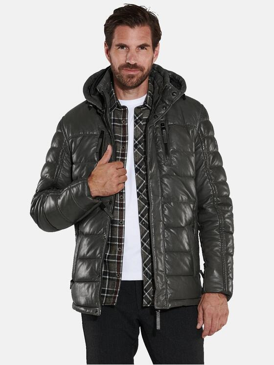 engbers Herren Lederjacke Grün 35443