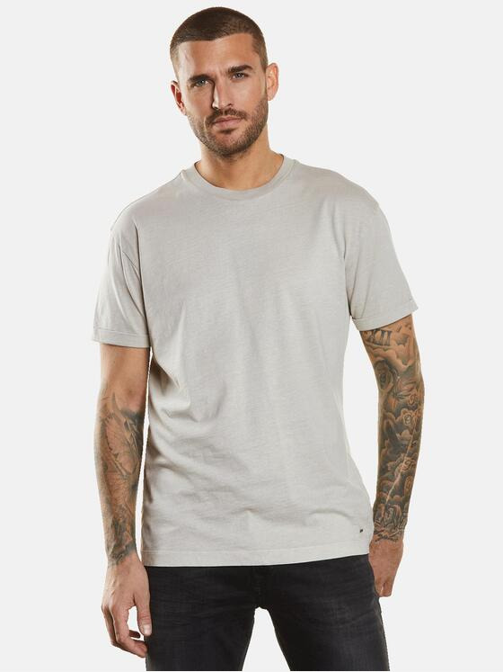 emilio adani Herren T-Shirt uni Beige 34550