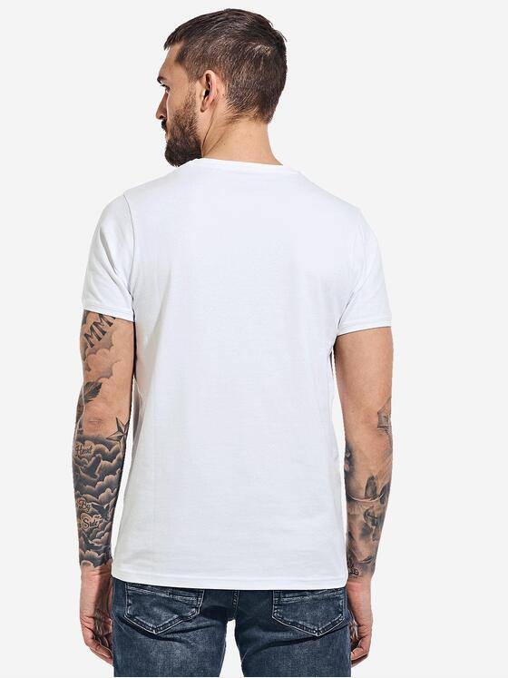 emilio adani Herren T-Shirt "My Favorite" slim fit Weiß 37388