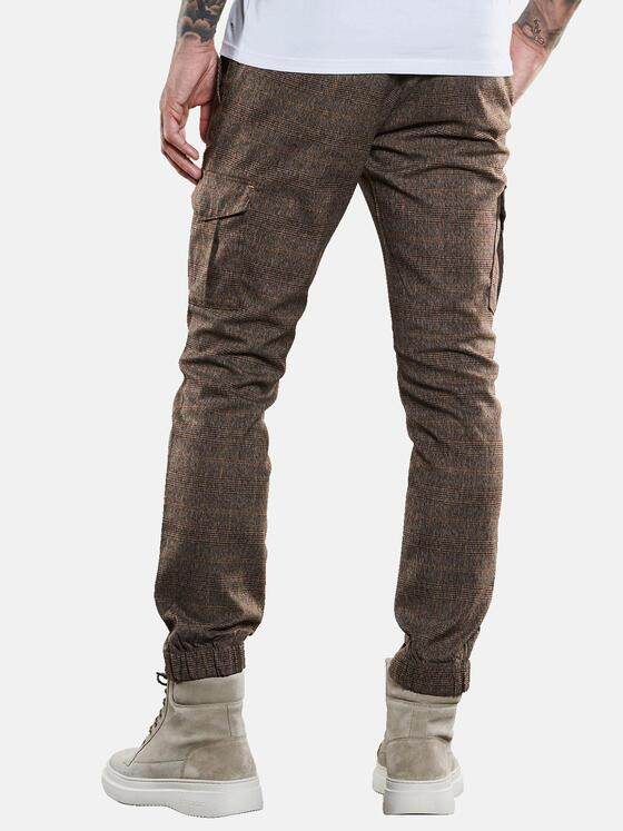 emilio adani Herren Cargo Hose slim-fit Braun 33697