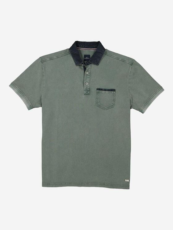 engbers Herren Polo-Shirt strukturiert Grün 37119