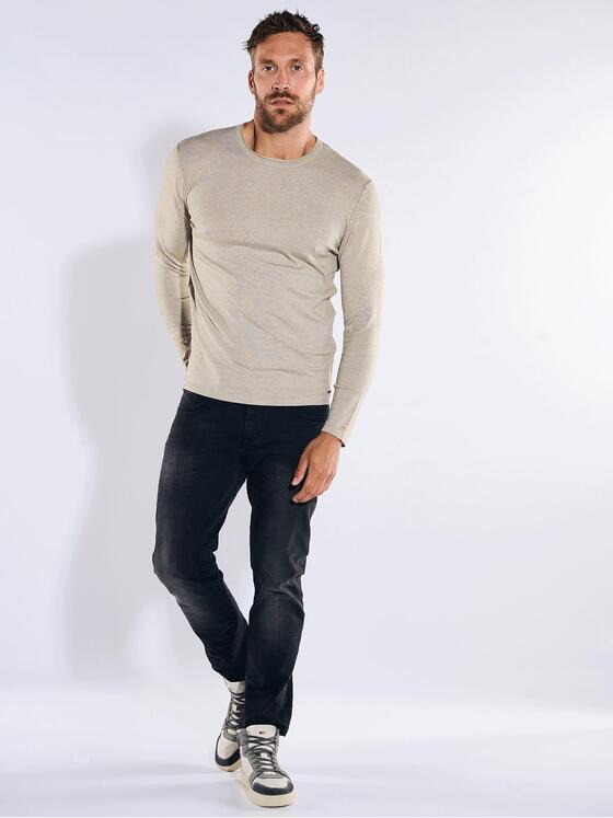 emilio adani Herren Pullover uni Beige 36350