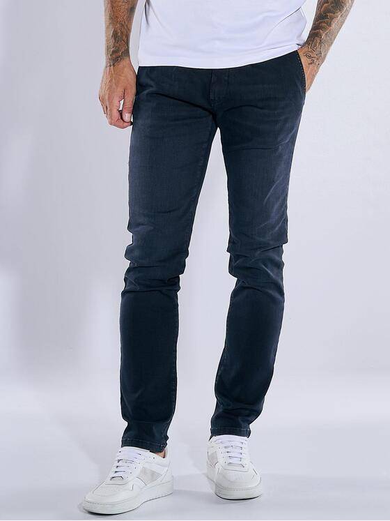 emilio adani Herren Chino slim fit Blau 37960