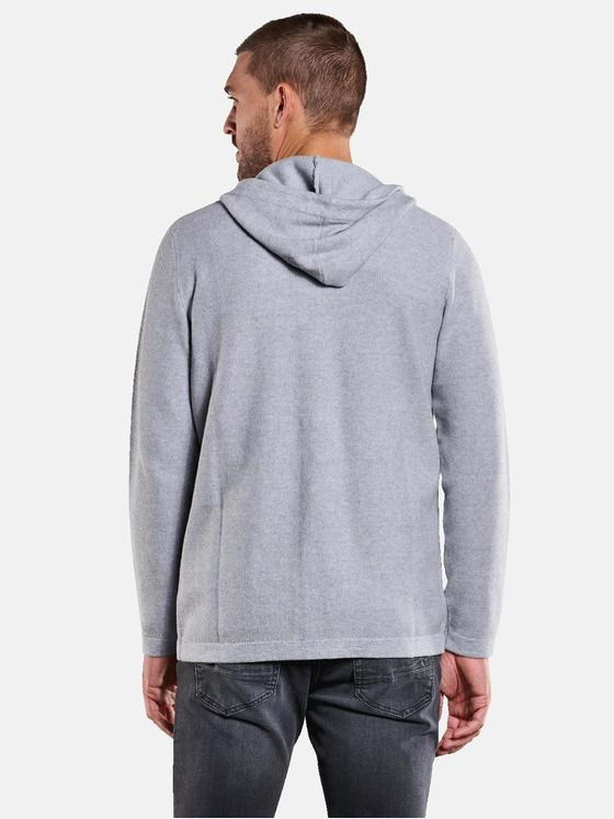 emilio adani Herren Cardigan strukturiert Grau 34117