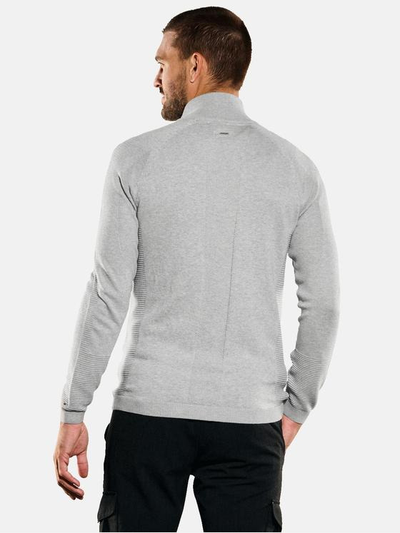 emilio adani Herren Cardigan uni Grau 35321