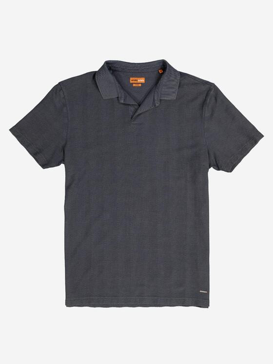 emilio adani Herren Polo-Shirt strukturiert Schwarz 36977