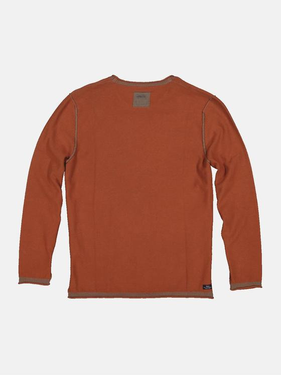 engbers Herren Pullover uni Orange 35479